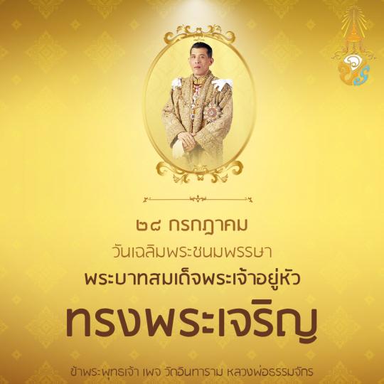 ขอถวายพระพรชัยมงคล